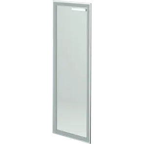 Дверь стеклянная в алюминиевой раме левая Protech НТ-601.СР.ЛВ.Ф Сатинат фото