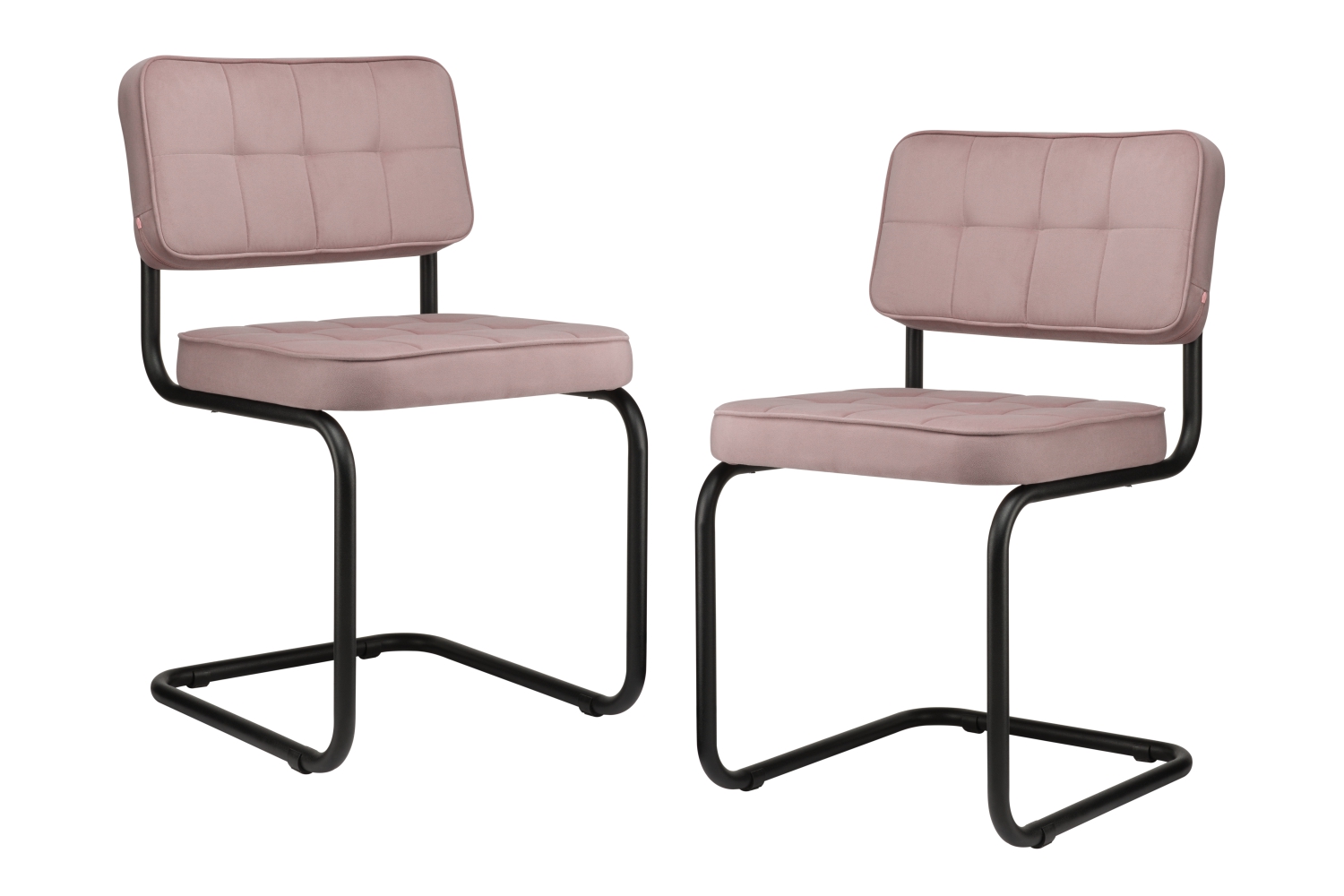 комплект конференц-кресел eco-chair colombo comfort clm-05 розовый велюр / чёрный металл фото