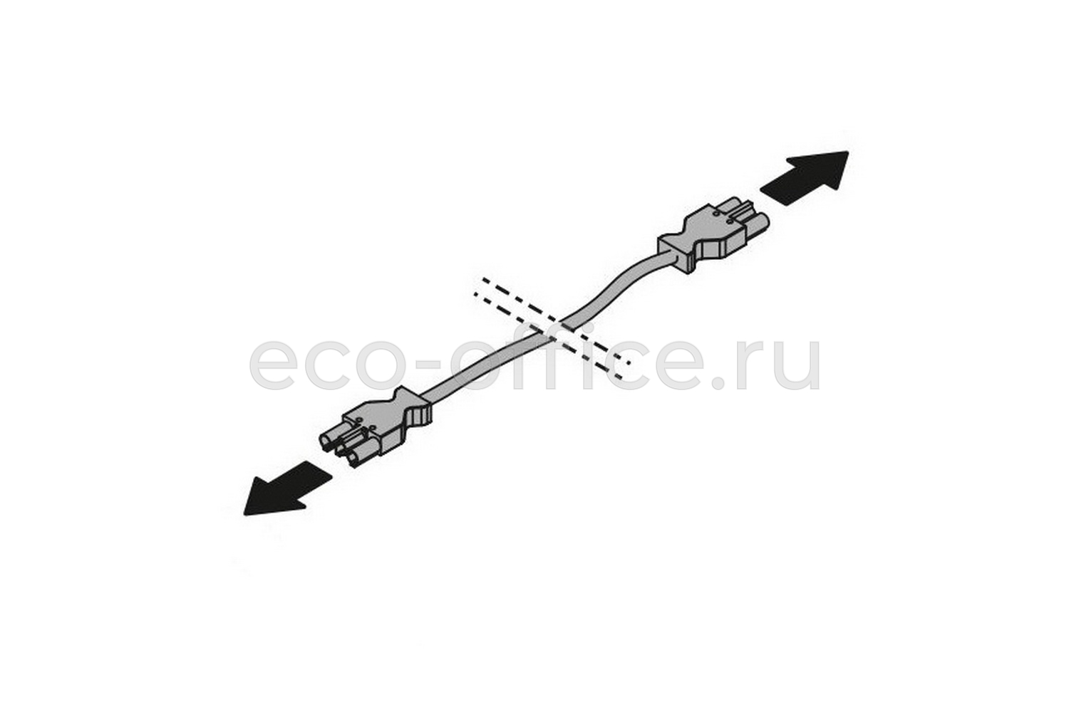 Соединительный кабель L300 с разъемом для ввода и вывода ELITE 175904 Black (Cod.56)  стоимость