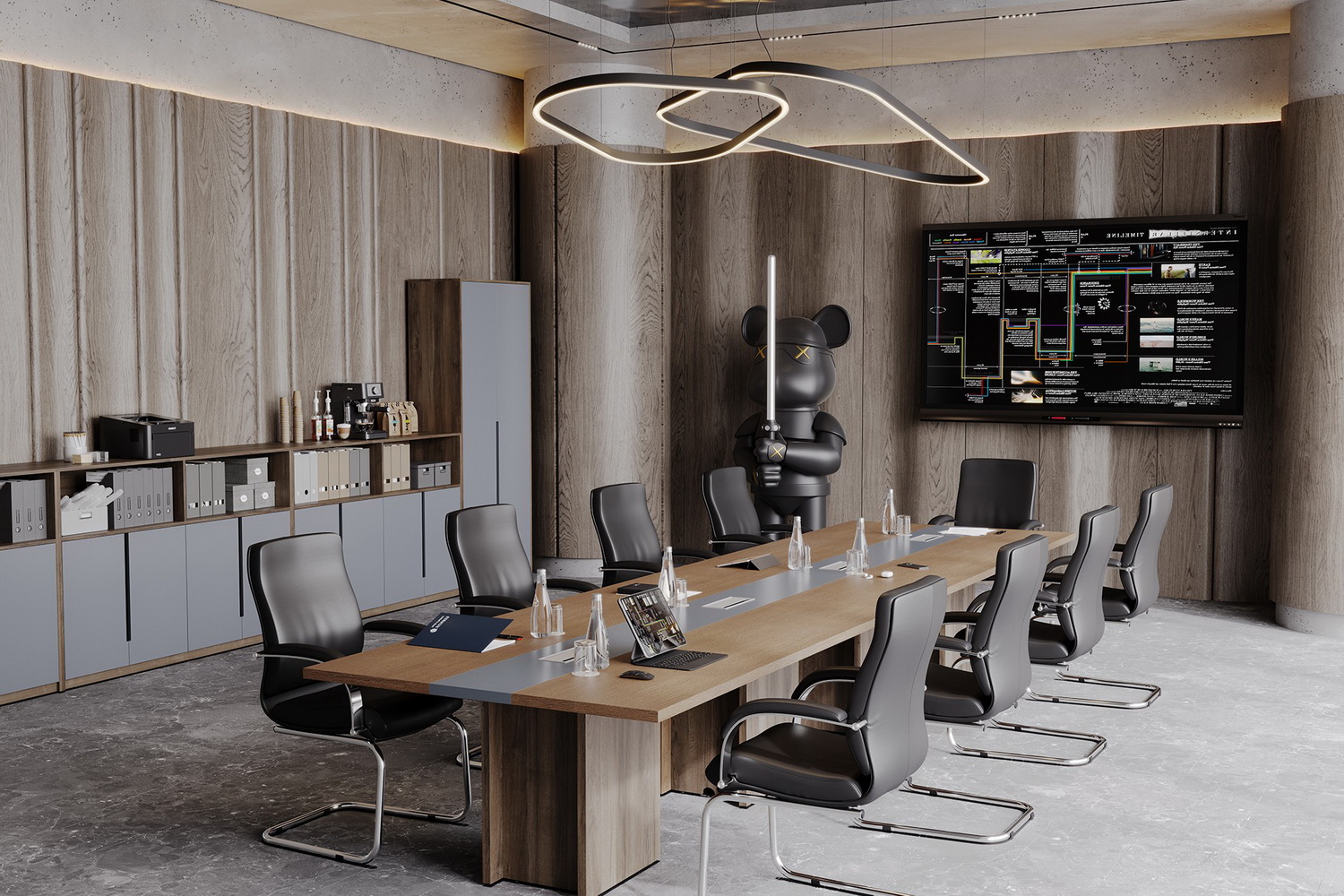 столы для переговоров artwood дуб капучино фото