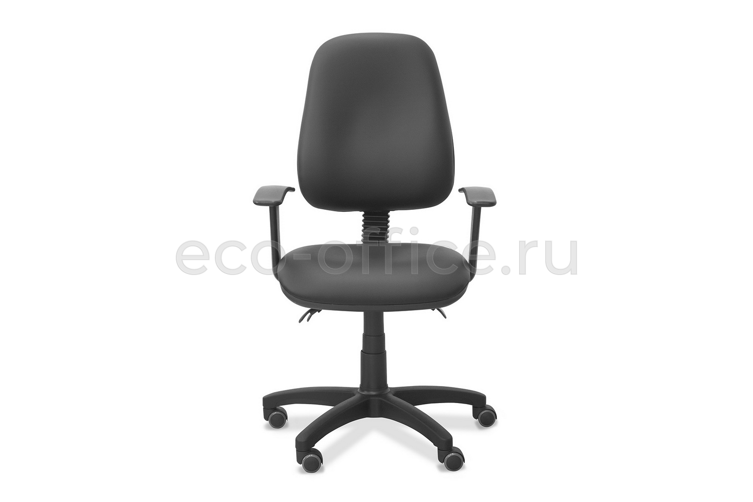 Кресло офисное ЭЛЬЗА Т Чёрная экокожа  стоимость