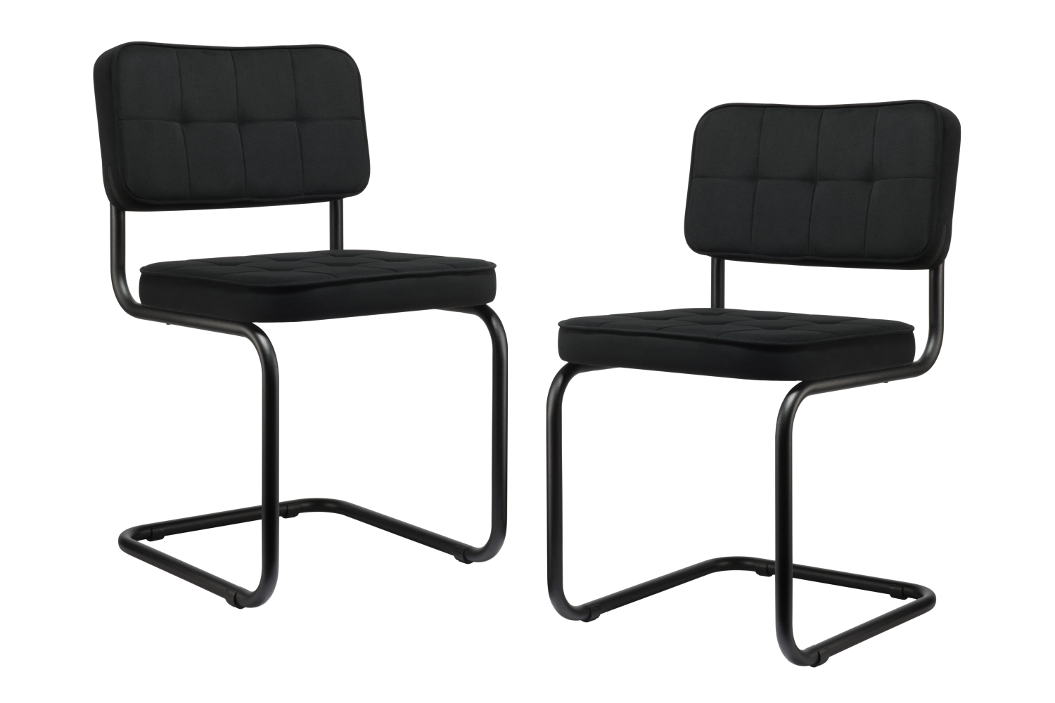 комплект конференц-кресел eco-chair colombo comfort clm-05 чёрный велюр / черный металл фото