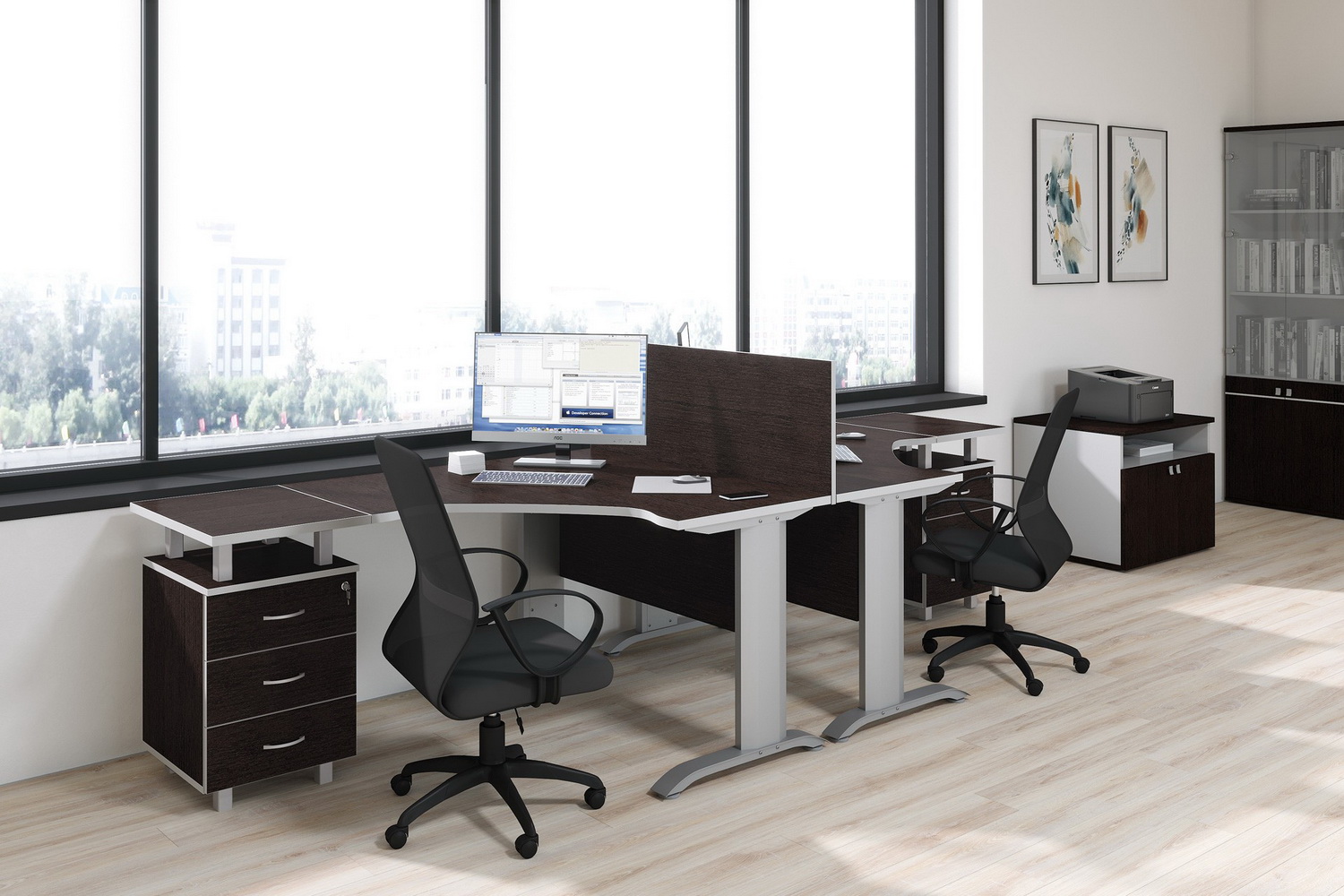 мебель для персонала swift дуб шамони светлый фото