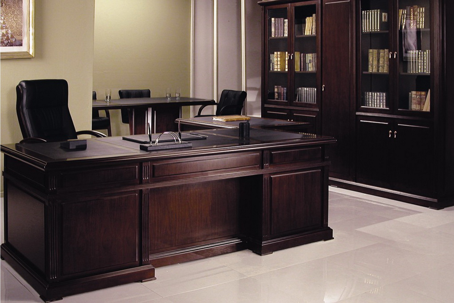 кабинет руководителя ministry дуб шоколад фото