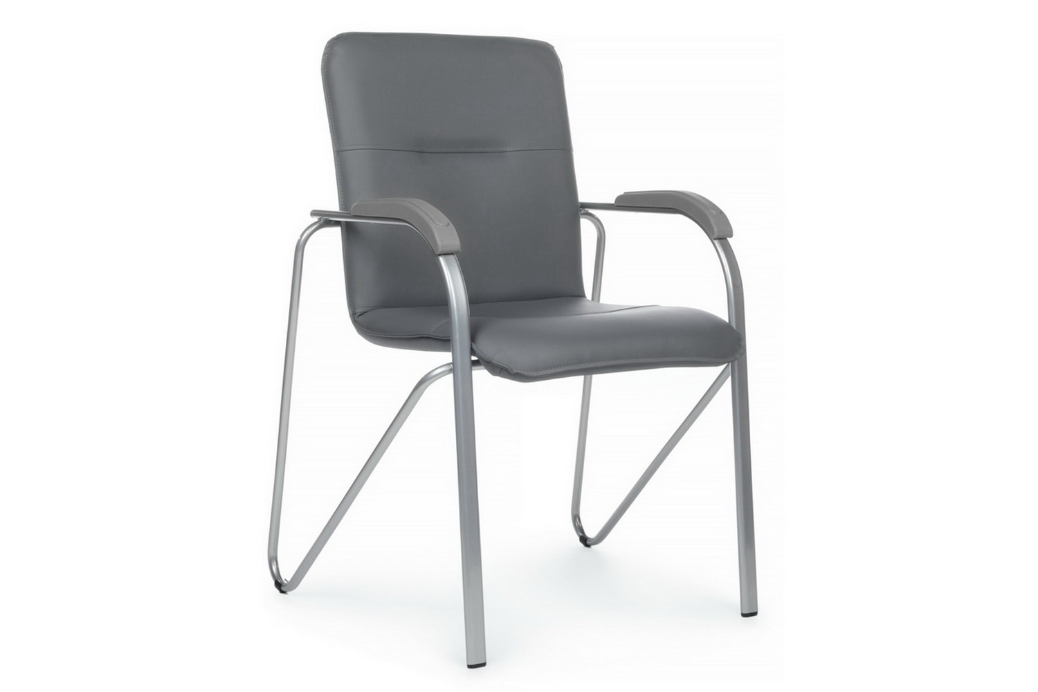 конференц-кресло rv chair самба smb-03 серая экокожа фото