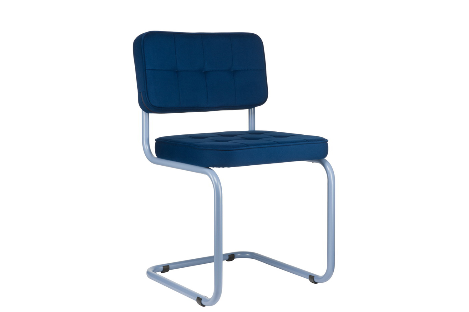 комплект конференц-кресел eco-chair colombo comfort clm-05 синий велюр / синий пудровый металл фото
