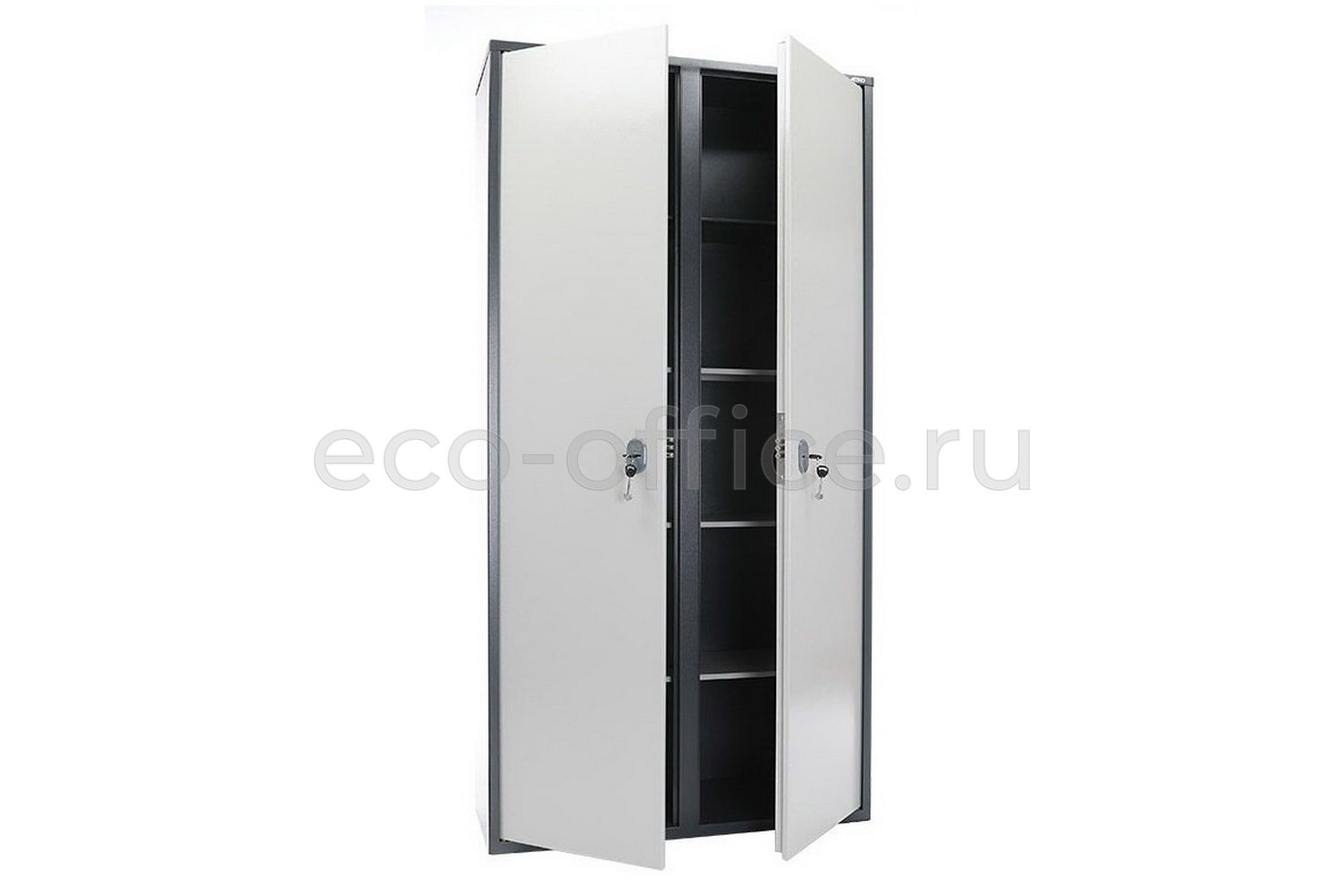 Шкаф бухгалтерский AIKO SL-185/2 Графит (RAL 7024) / Светло-серый (RAL 7038)  стоимость