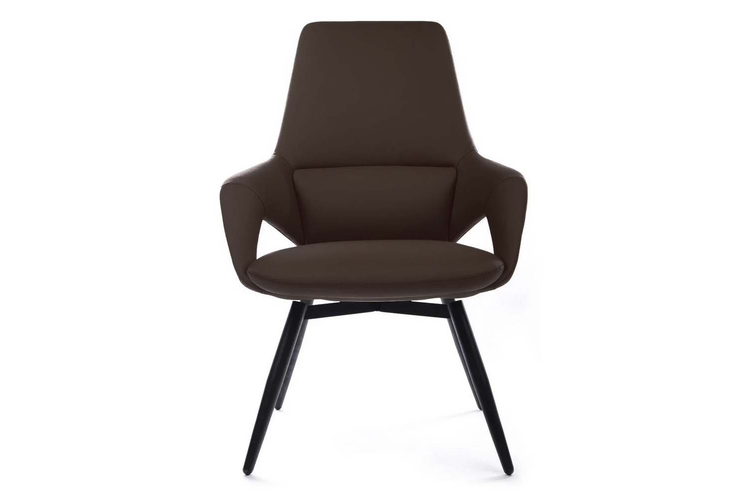 Конференц-кресло RV Design AURA-ST FK005-C Тёмно-коричневая кожа  стоимость