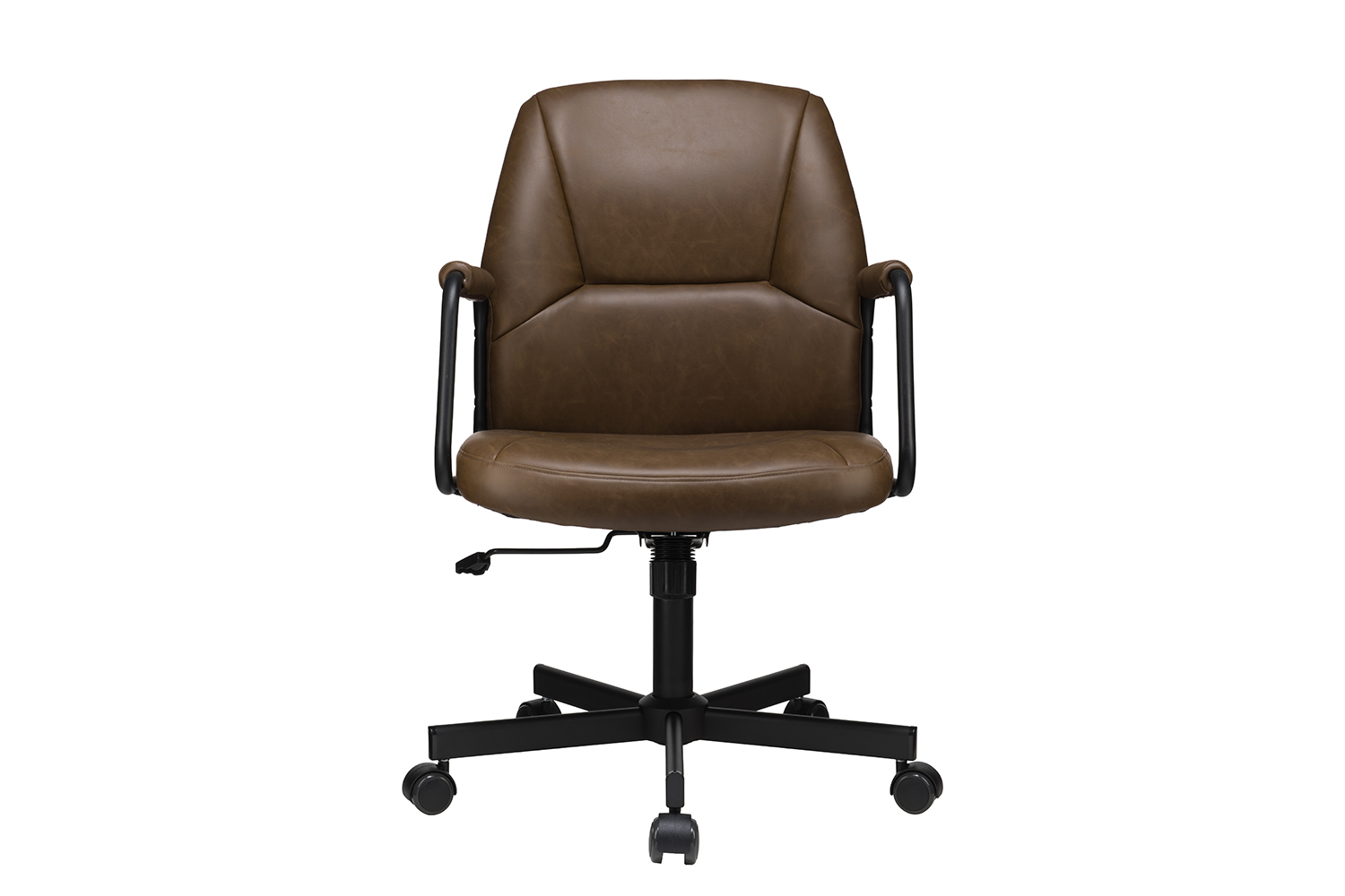 кресло eco-chair nolan w-256 тёмно-коричневая экокожа фото