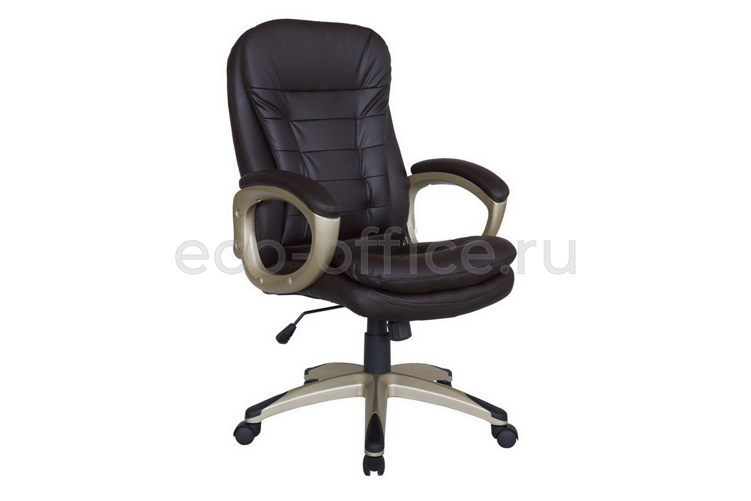 Кресло руководителя RV Chair SOFT 9110 Тёмно-коричневая экокожа  стоимость