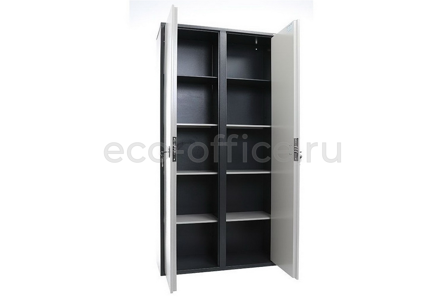 Шкаф бухгалтерский AIKO SL-185/2 Графит (RAL 7024) / Светло-серый (RAL 7038)  стоимость