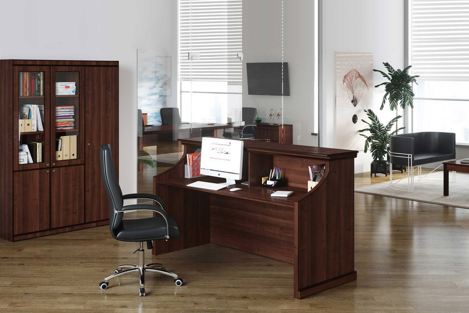 ресепшн bern орех тёмный фото