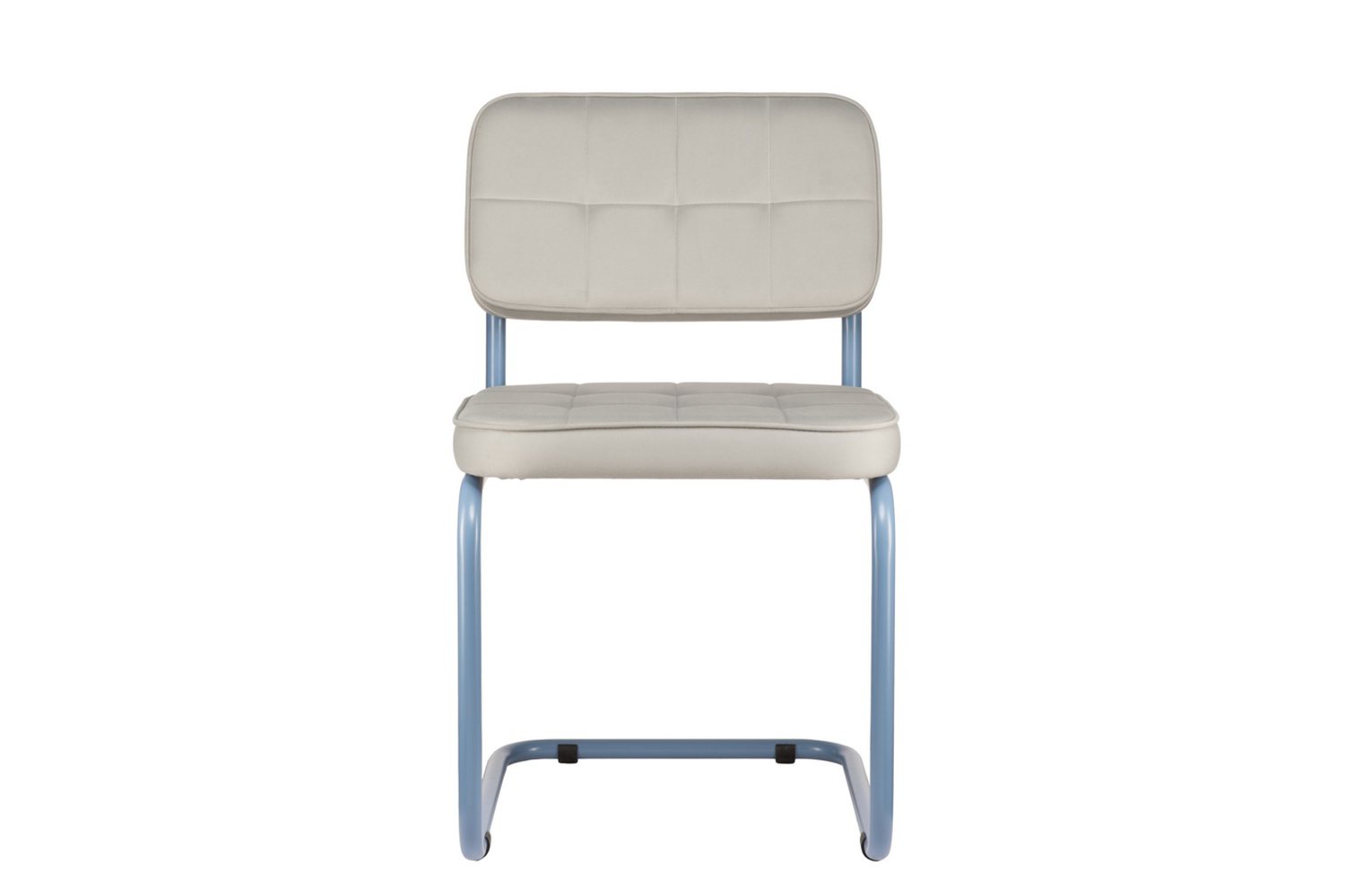 комплект конференц-кресел eco-chair colombo comfort clm-05 серый велюр / синий пудровый металл фото