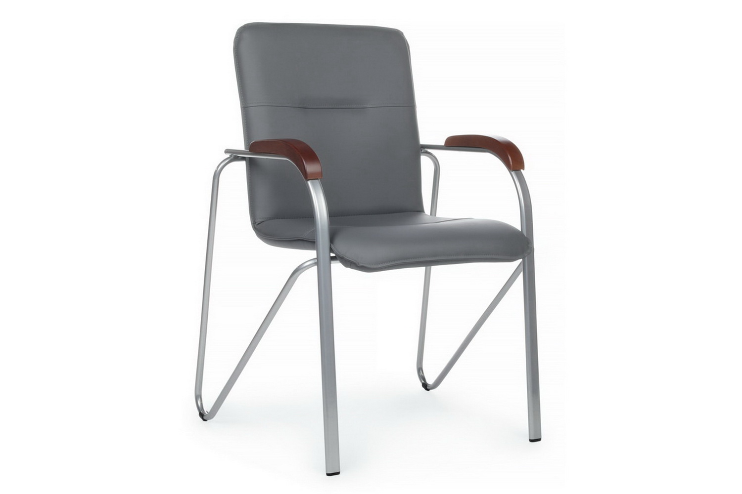 конференц-кресло rv chair самба smb-02 серая экокожа фото