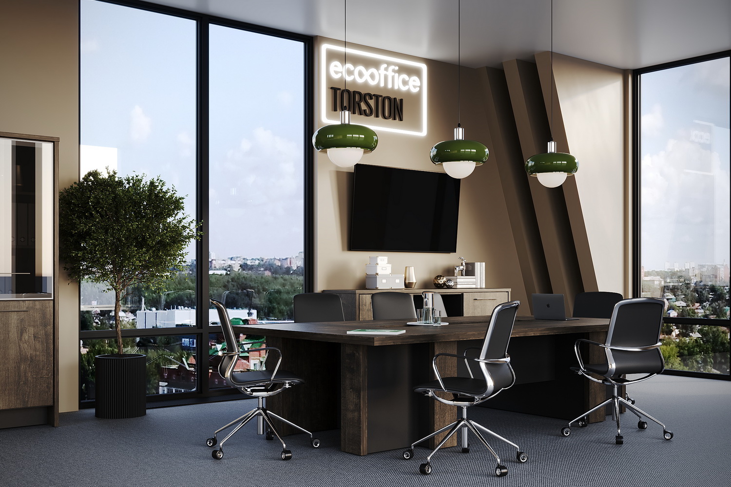 Кабинет руководителя ТОРСТОН Дуб Бунратти / Антрацит  стоимость