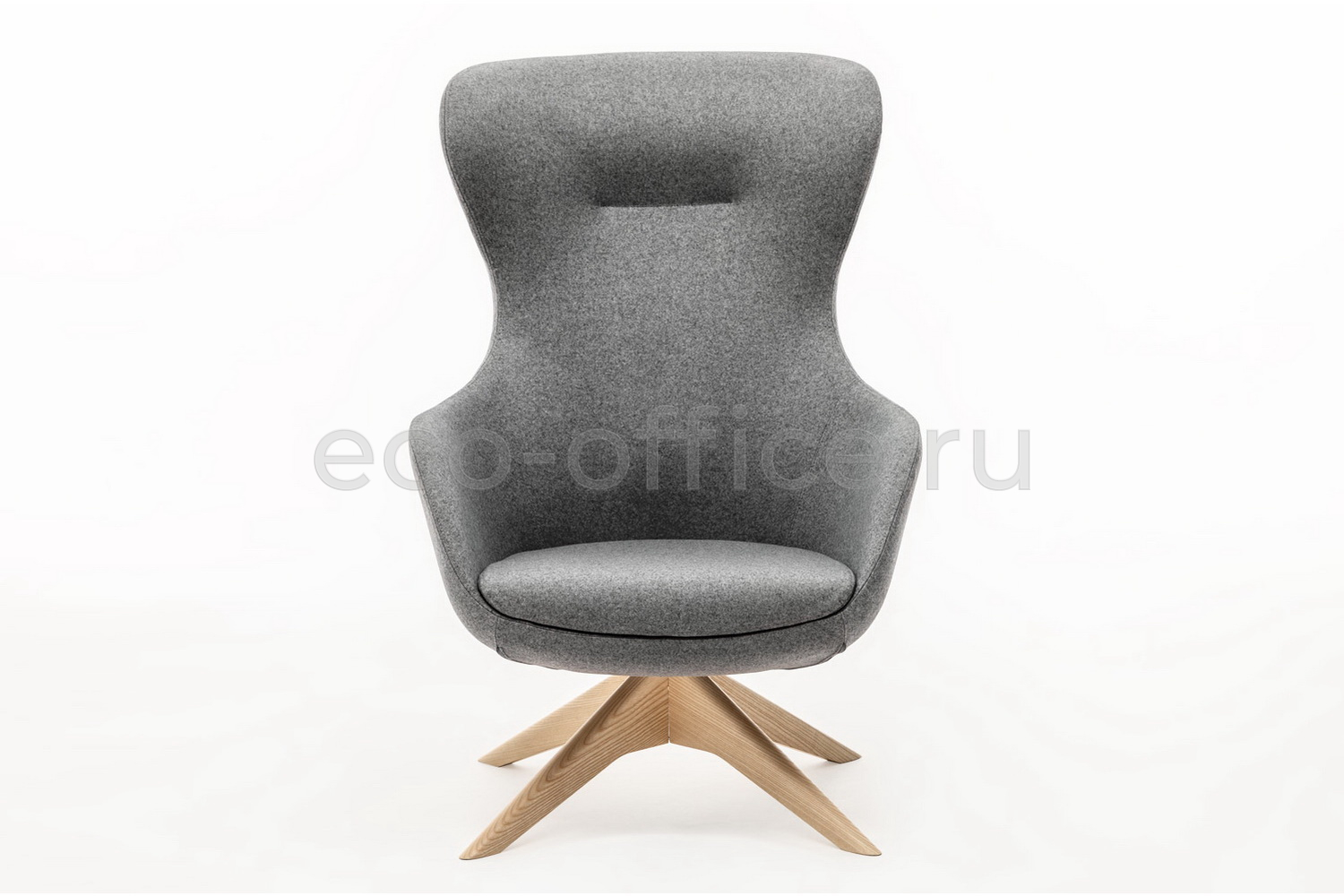 Офисное кресло Profoffice ELEGANCE WOOD на крестовине Серый войлок  стоимость