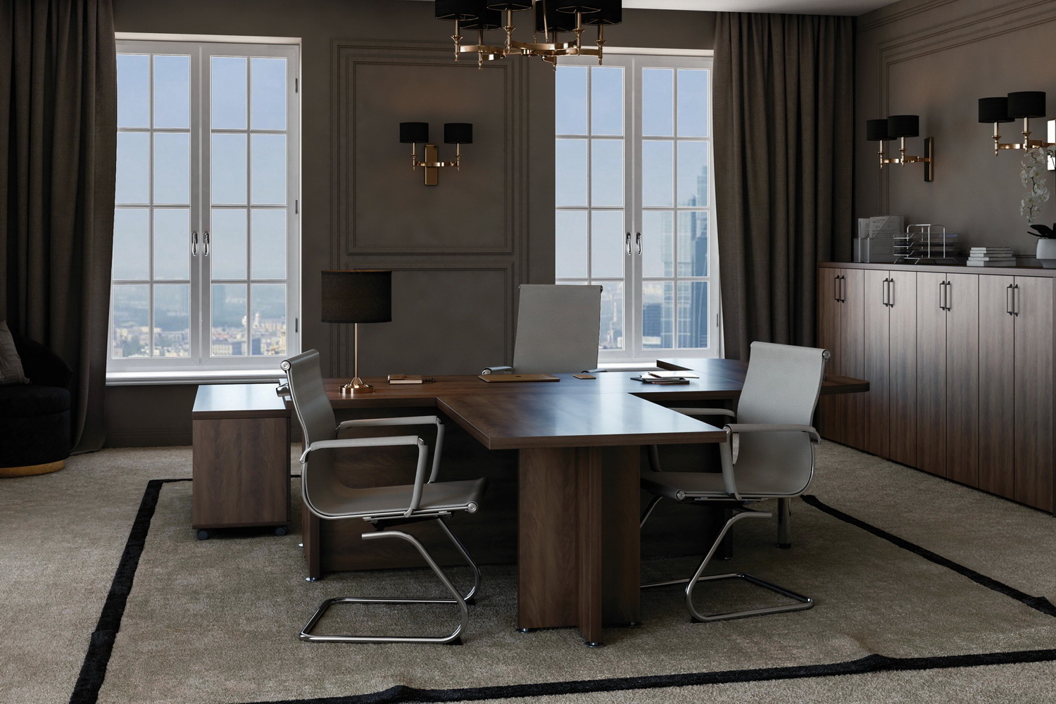 кабинет руководителя приоритет дуб апрель фото