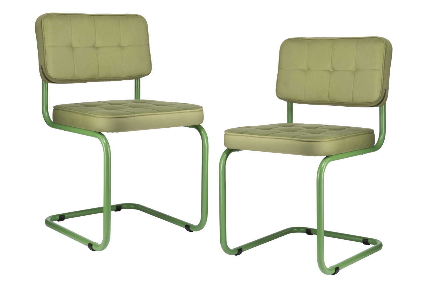 комплект конференц-кресел eco-chair colombo comfort clm-05 оливковый велюр / аспарагус металл фото