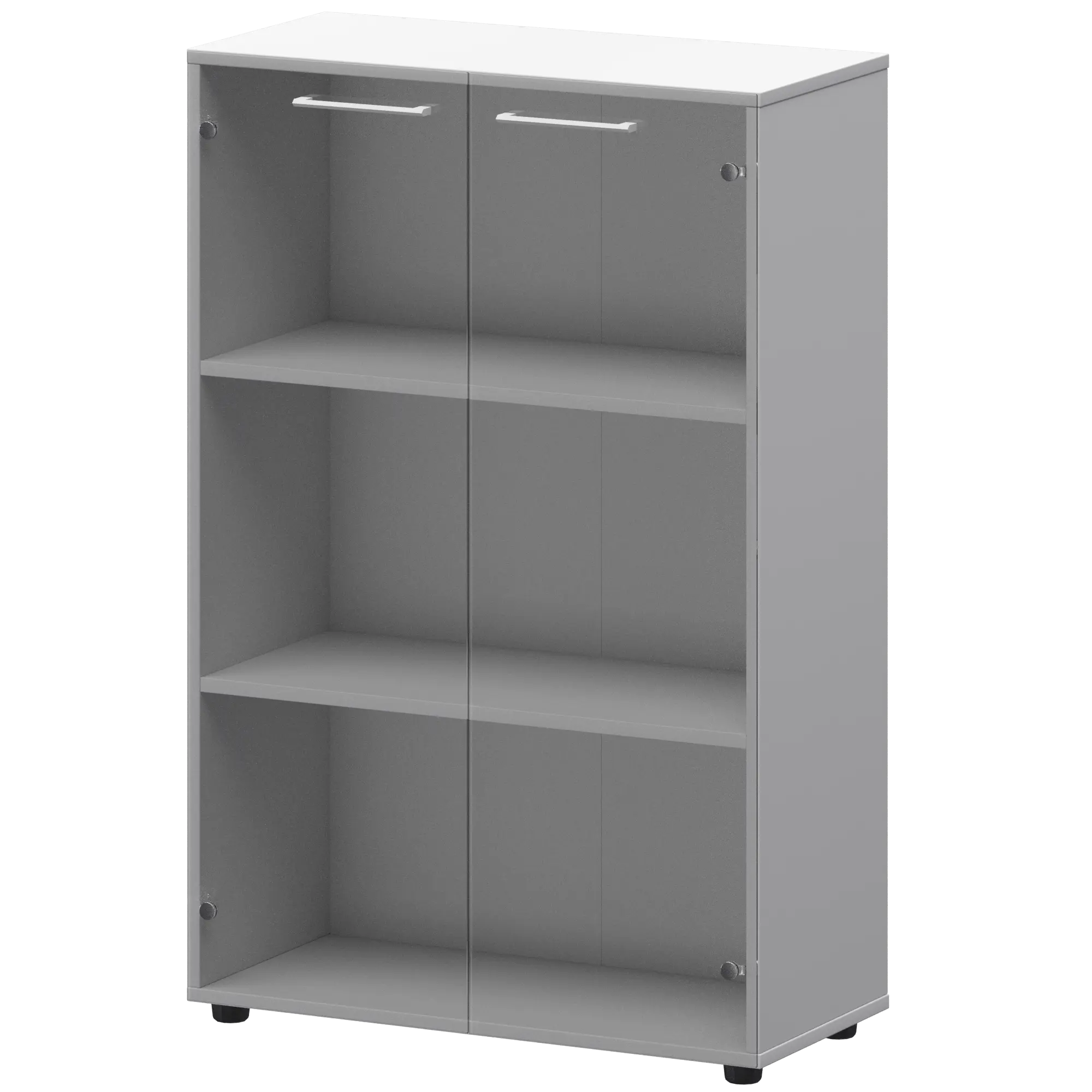 купить шкаф средний со стеклом protech смш38s(б) белый #REGION_NAME_DECLINE#