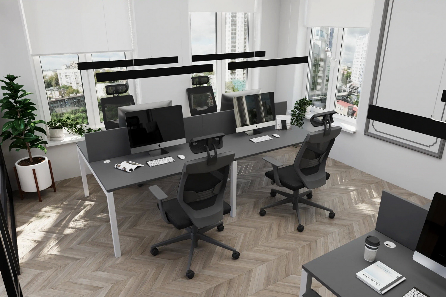 мебель для персонала смарт графит фото