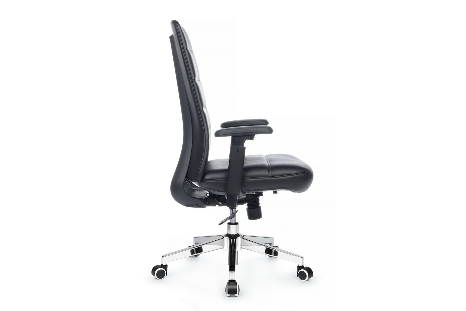 кресло руководителя rv chair sam-m b654-1 чёрная экокожа фото
