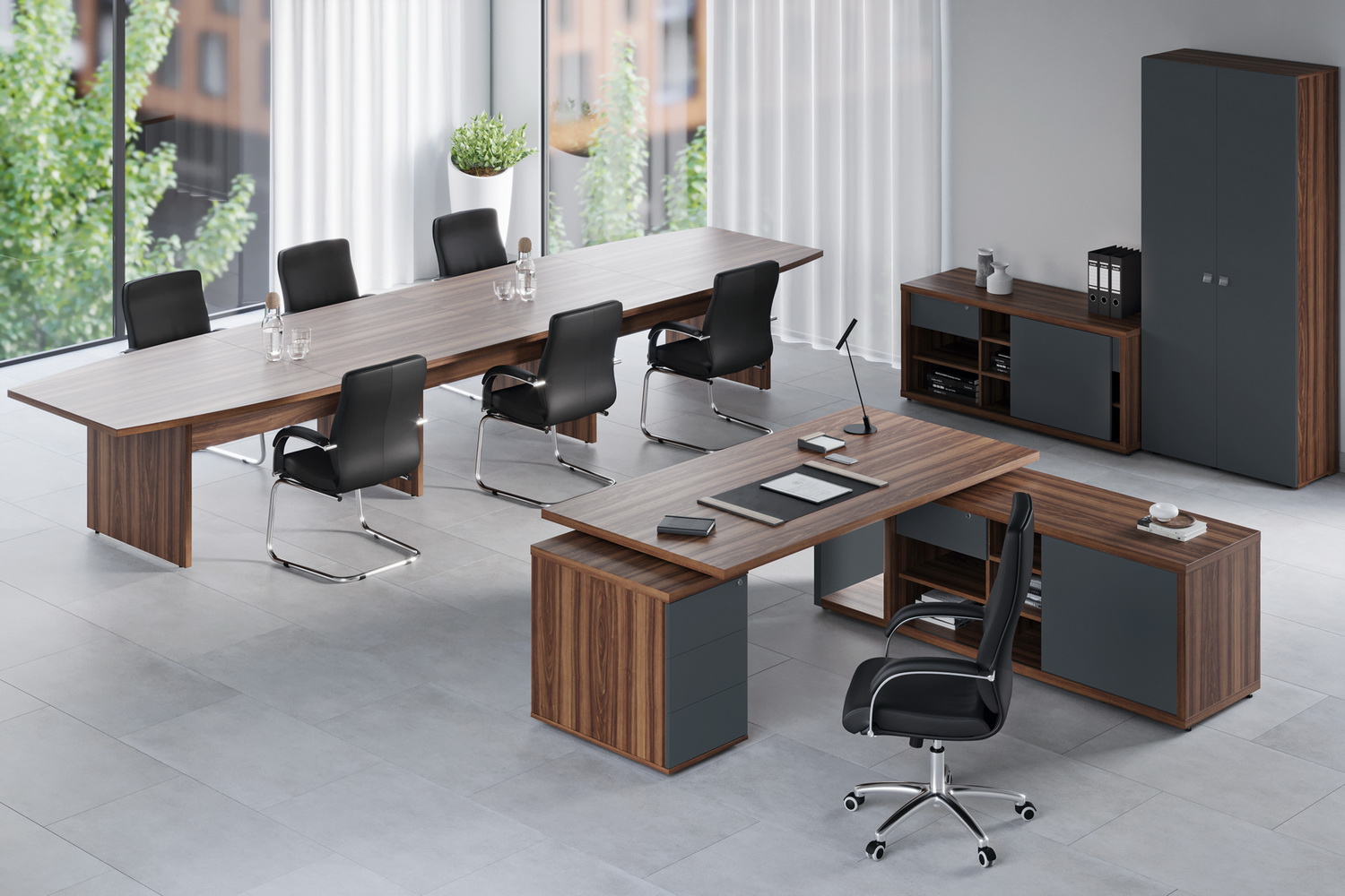 кабинет руководителя zion орех селект фото