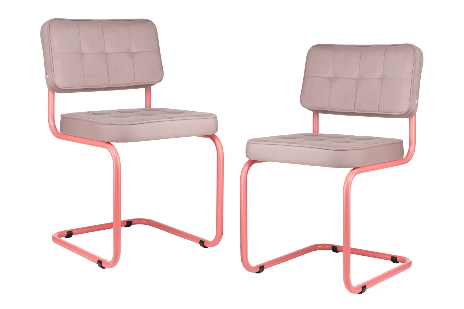комплект конференц-кресел eco-chair colombo comfort clm-05 розовый велюр / винтажная роза металл фото