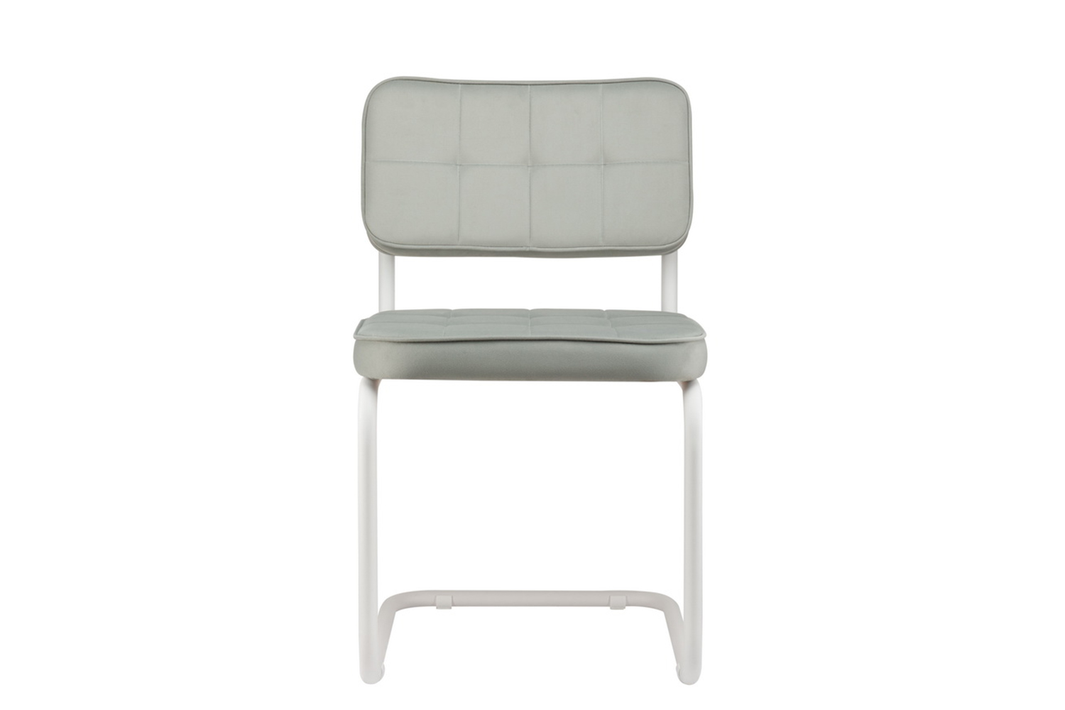 комплект конференц-кресел eco-chair colombo comfort clm-05 серый велюр / белый металл фото