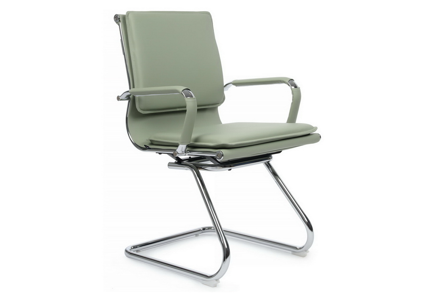 конференц-кресло rv chair hugo 6003-3e зелёная экокожа фото