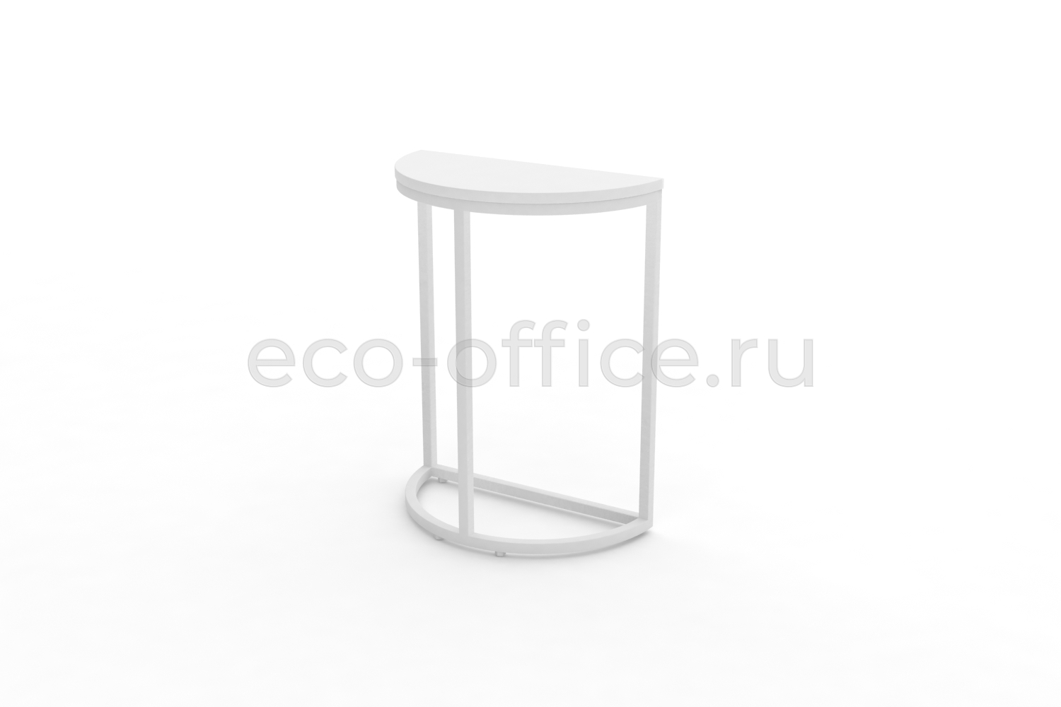Стол журнальный SLICE-650 Белый Бриллиант / Белый металл  стоимость