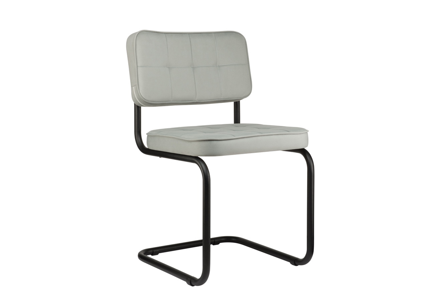 комплект конференц-кресел eco-chair colombo comfort clm-05 серый велюр / чёрный металл фото