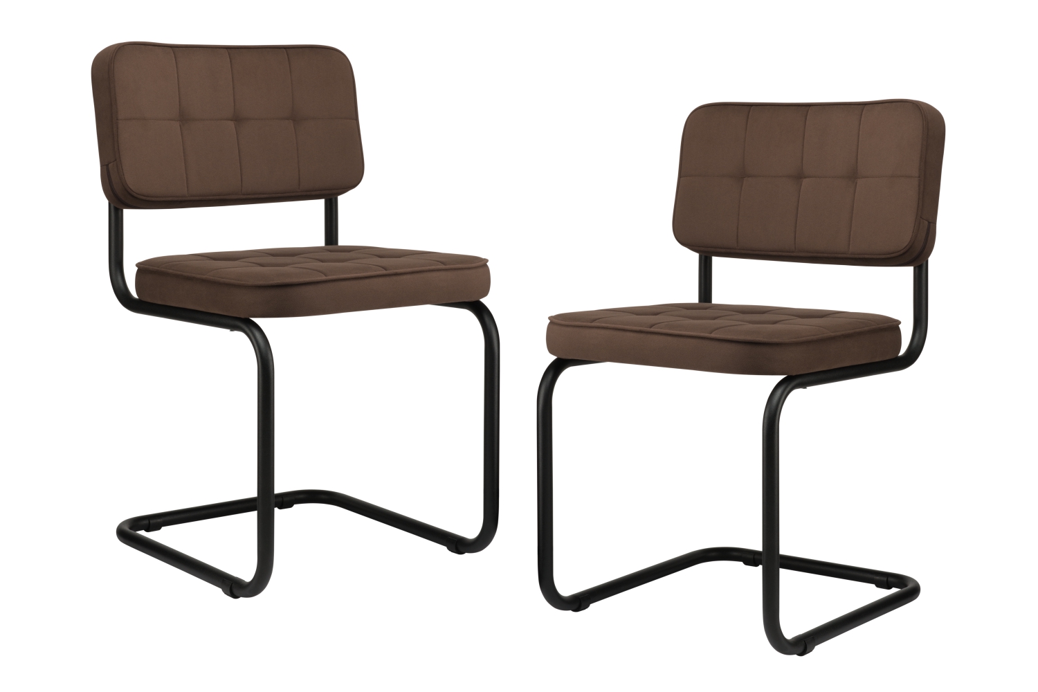комплект конференц-кресел eco-chair colombo comfort clm-05 коричневый велюр / чёрный металл фото