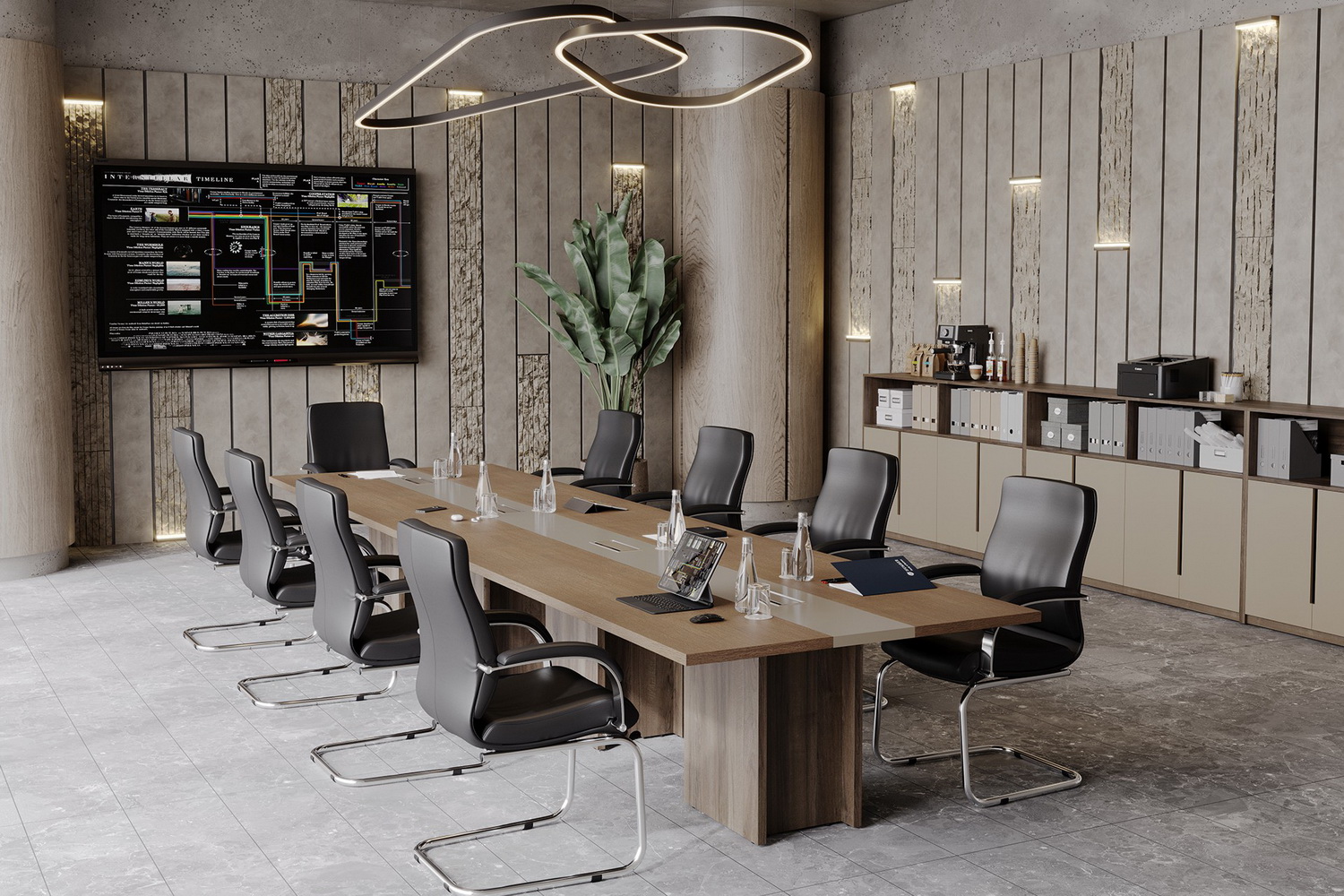 столы для переговоров artwood дуб капучино фото