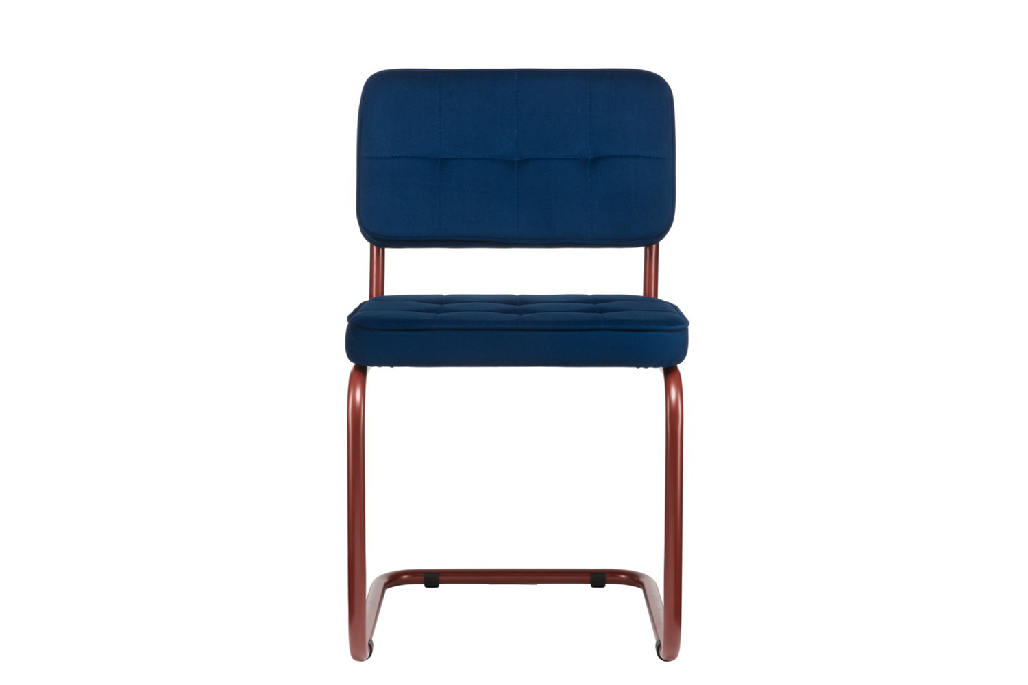 комплект конференц-кресел eco-chair colombo comfort clm-05 синий велюр / терракот металл фото