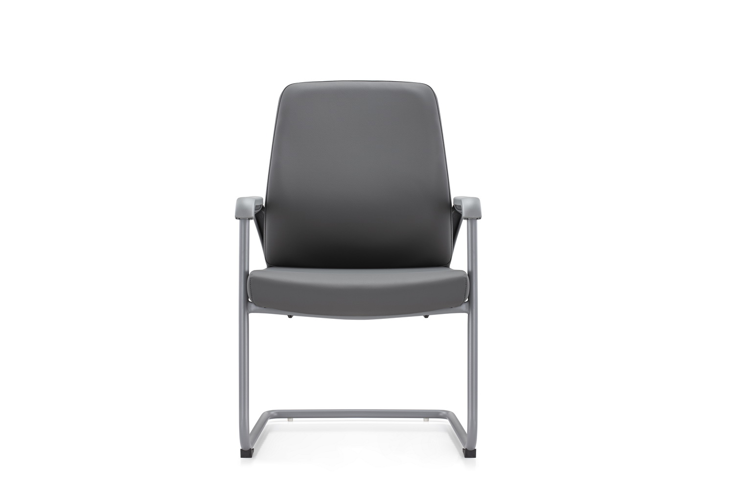 конференц-кресло rv chair sitting d825-5 тёмно-серая экокожа фото
