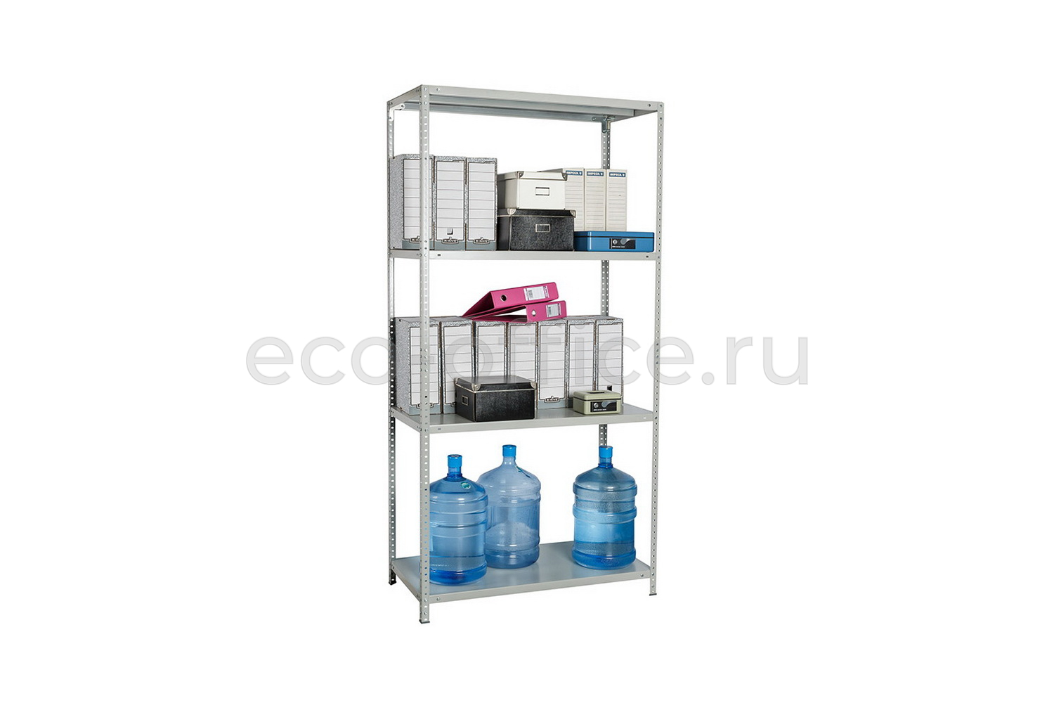Стеллаж металлический (4 полки) MS STANDART 200KD/100X60/4 Серый RAL 7038  стоимость