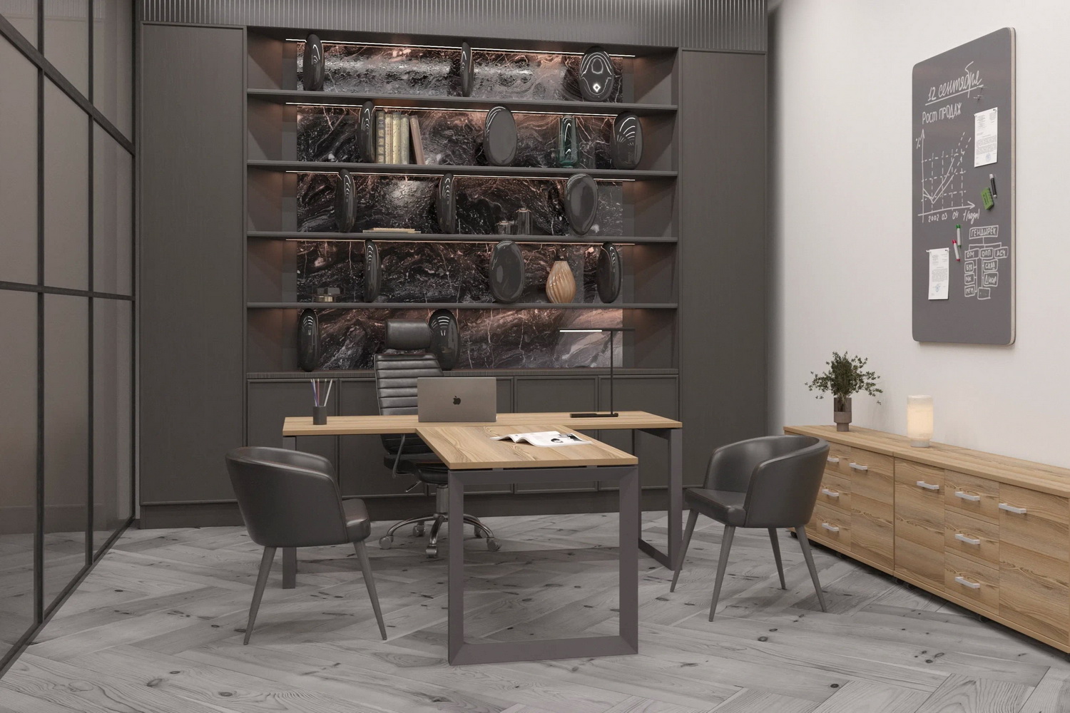 мебель для персонала аргентум-мп дуб сафари фото