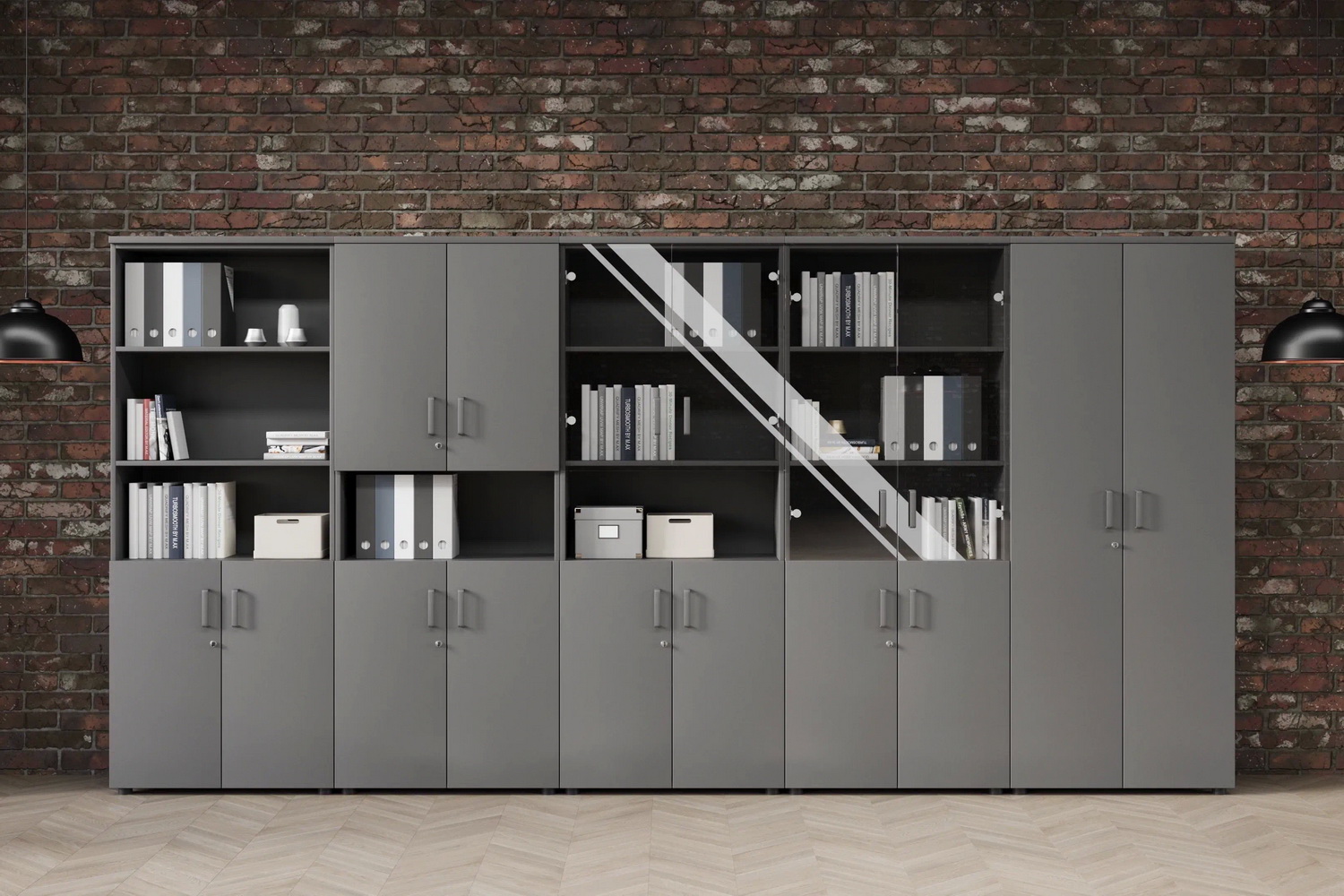 мебель для персонала смарт графит фото