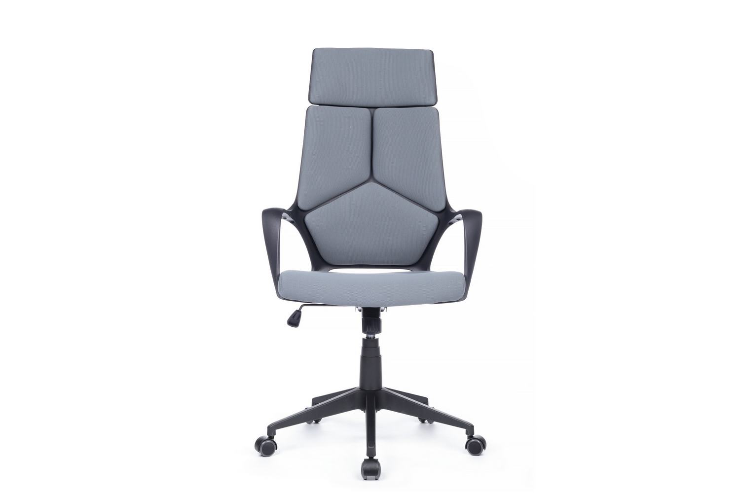 Кресло офисное RV Chair IQ RV 8989 Чёрный пластик / Серая ткань  стоимость