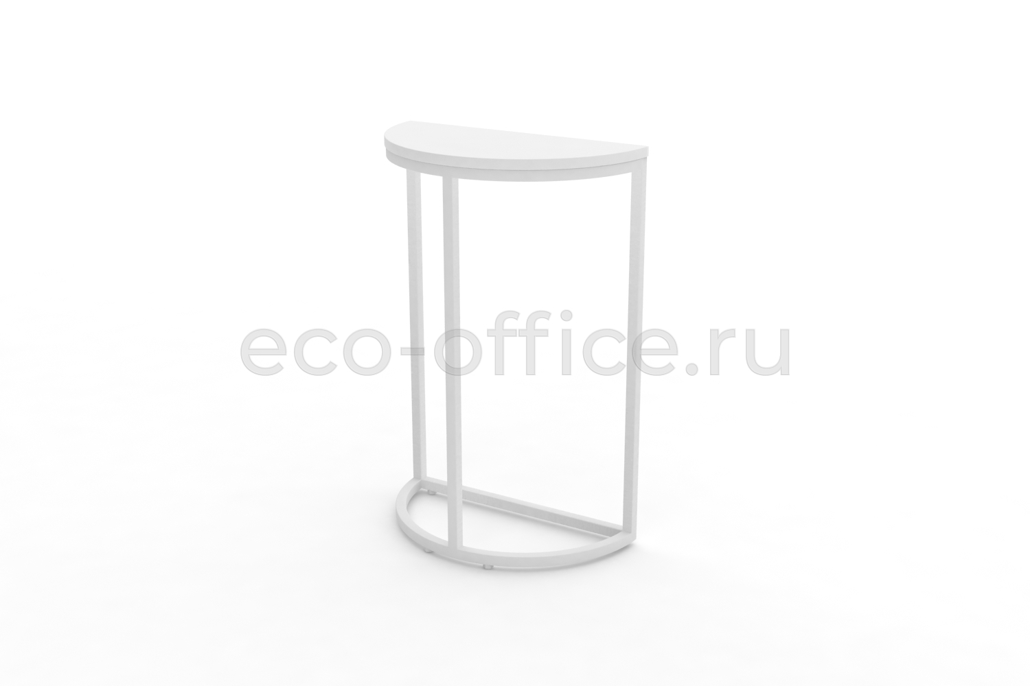 Стол журнальный SLICE-750 Белый Бриллиант / Белый металл  стоимость