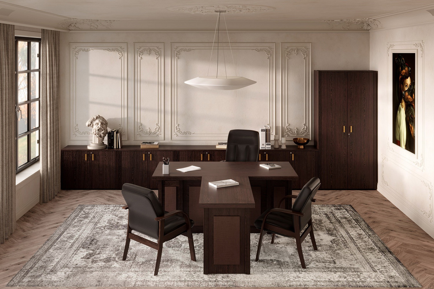 кабинет руководителя monza венге фото