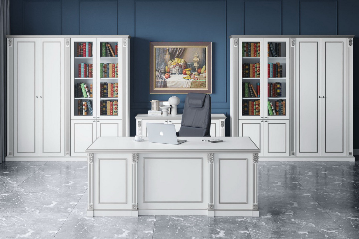 кабинет руководителя vienna белый фото