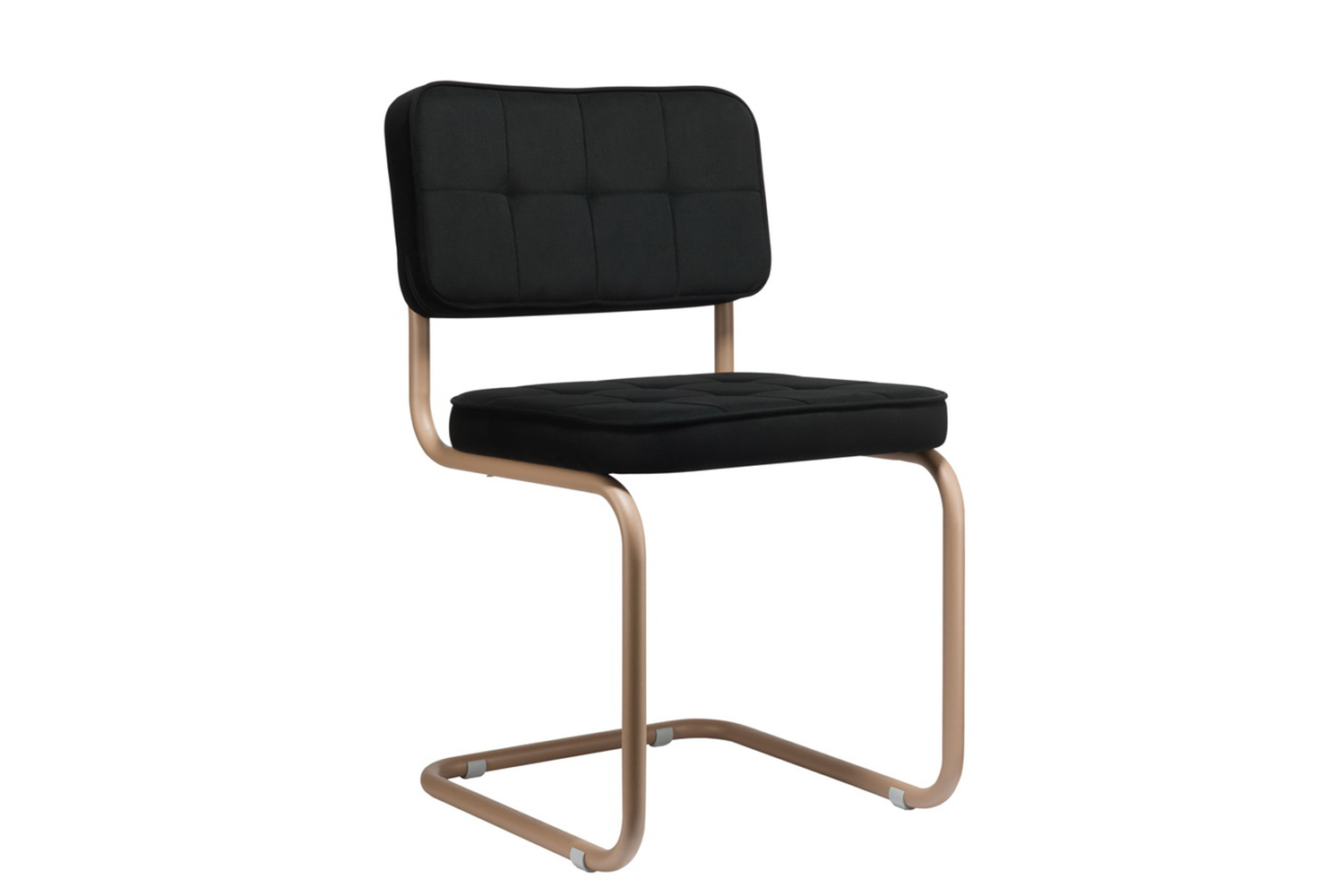 комплект конференц-кресел eco-chair colombo comfort clm-05 чёрный велюр / капучино металл фото