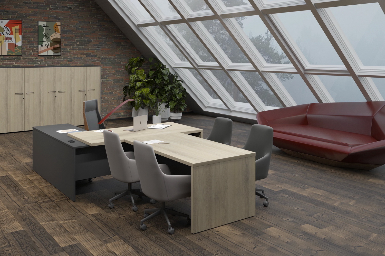 кабинет руководителя кортез кронберг / графит фото