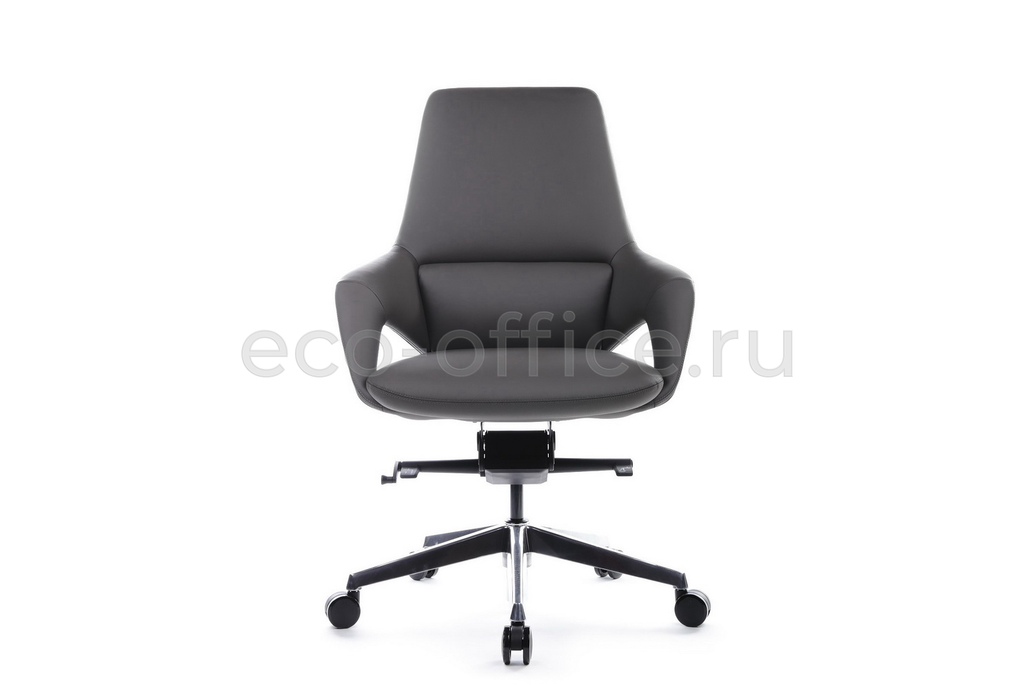 Кресло руководителя RV Design AURA-M FK005-B Антрацит кожа  стоимость