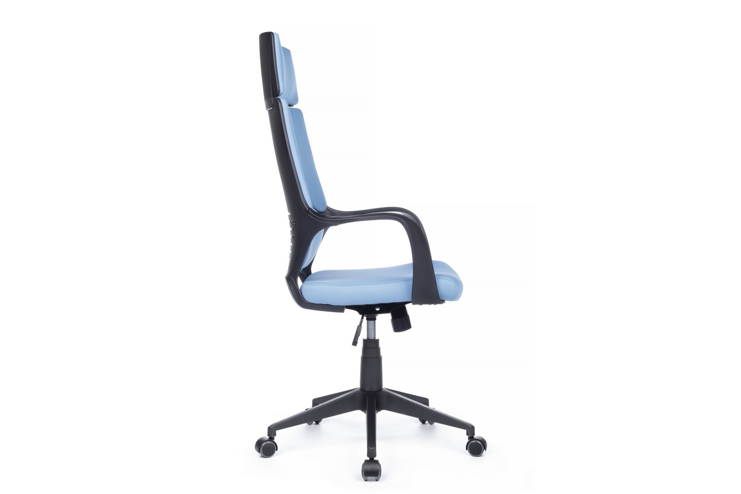 Кресло офисное RV Chair IQ RV 8989 Чёрный пластик / Синяя ткань  стоимость