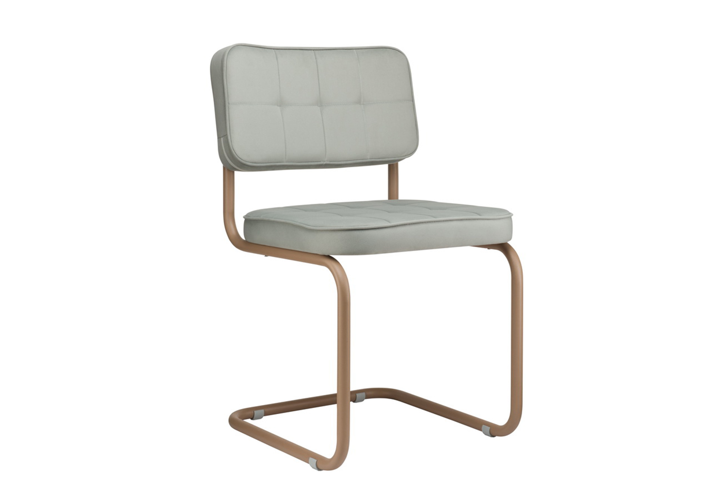 комплект конференц-кресел eco-chair colombo comfort clm-05 серый велюр / капучино металл фото