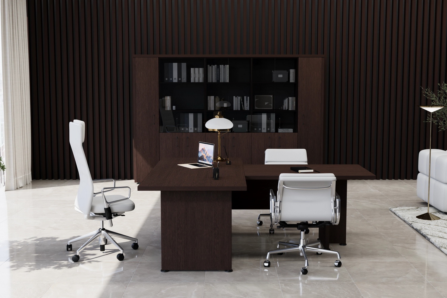 кабинет руководителя приоритет дуб венге фото