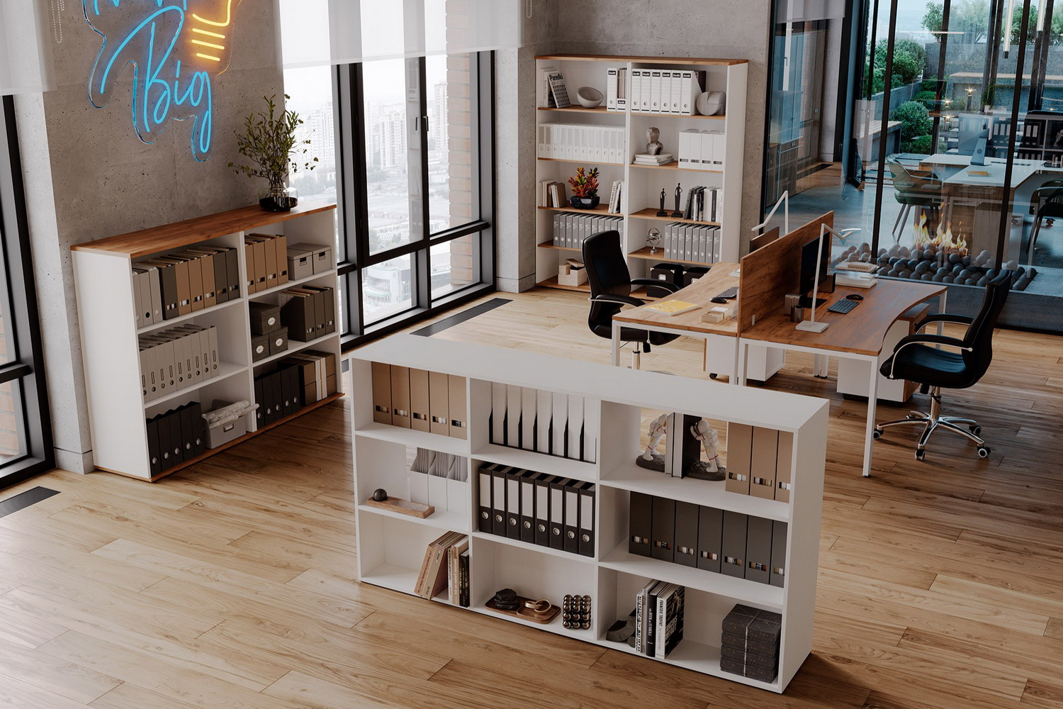 мебель для персонала tess дуб шамони светлый фото