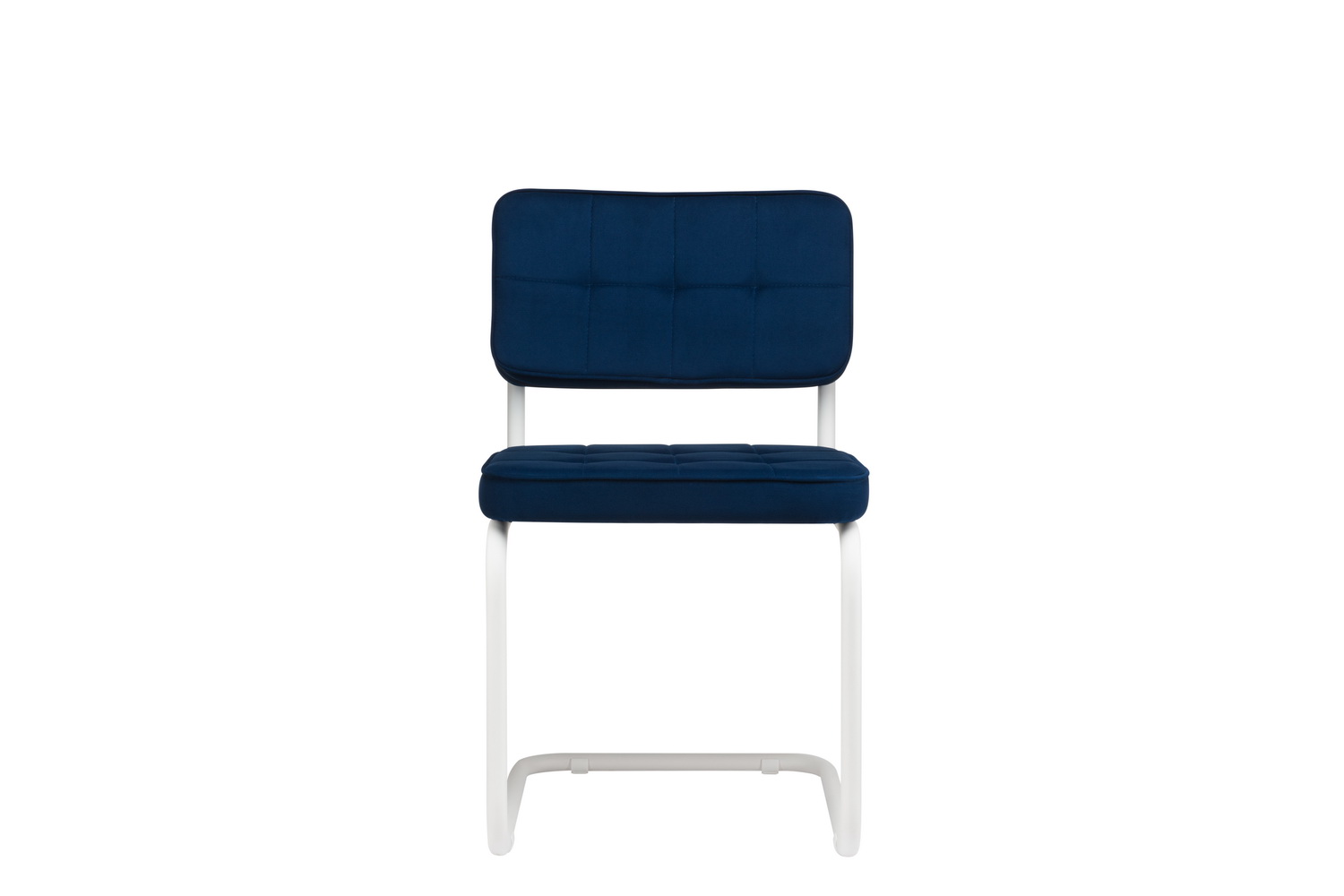 комплект конференц-кресел eco-chair colombo comfort clm-05 синий велюр / белый металл фото